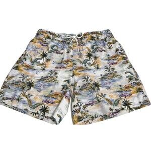 Robert Graham Swim Trunks Men's M Vacation Mode Beach Tropical Paradise Sport